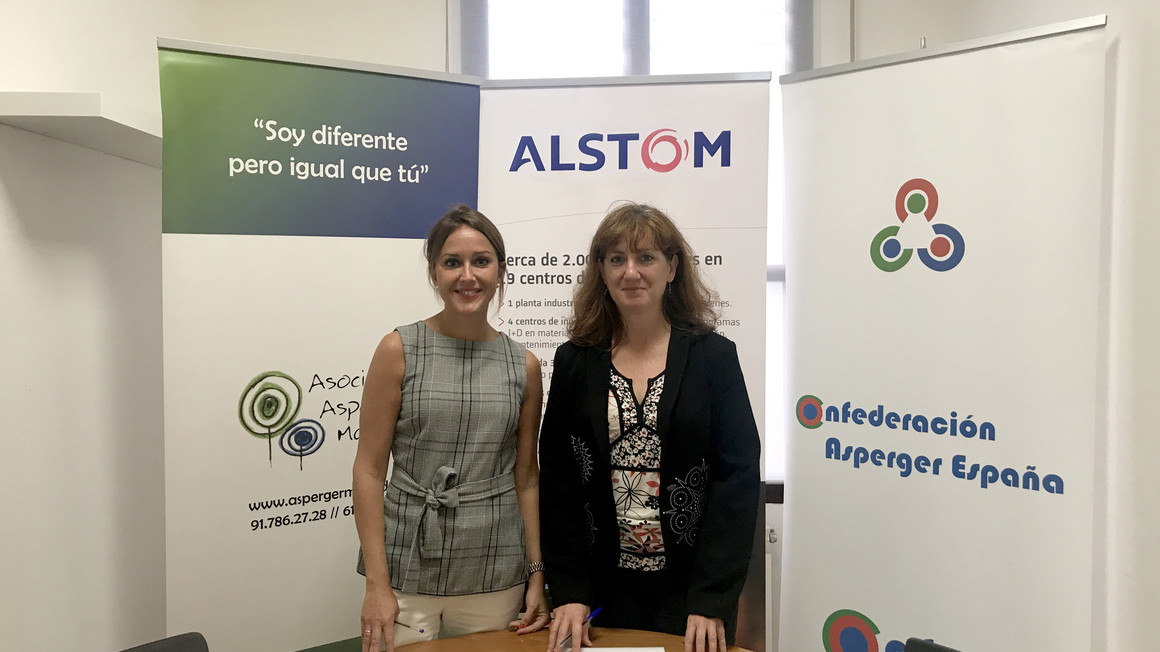 Alstom and the Madrid Asperger Association sign an agreement on professional internships