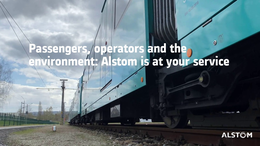 Thumbnail webnews: Passengers operators and the environment Alstom is at your service