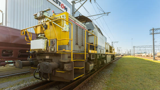 Diesel Locomotive from Lineas for ATO shunting tests in the Netherlands