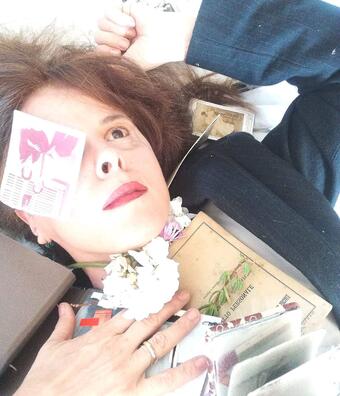 Face of artist Monica Pirone