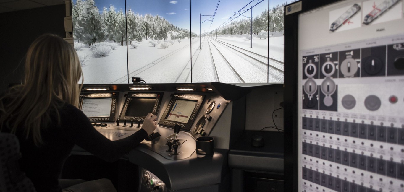 Simulateur de conduite, Belfort, France © Alstom / Pascal Aimar