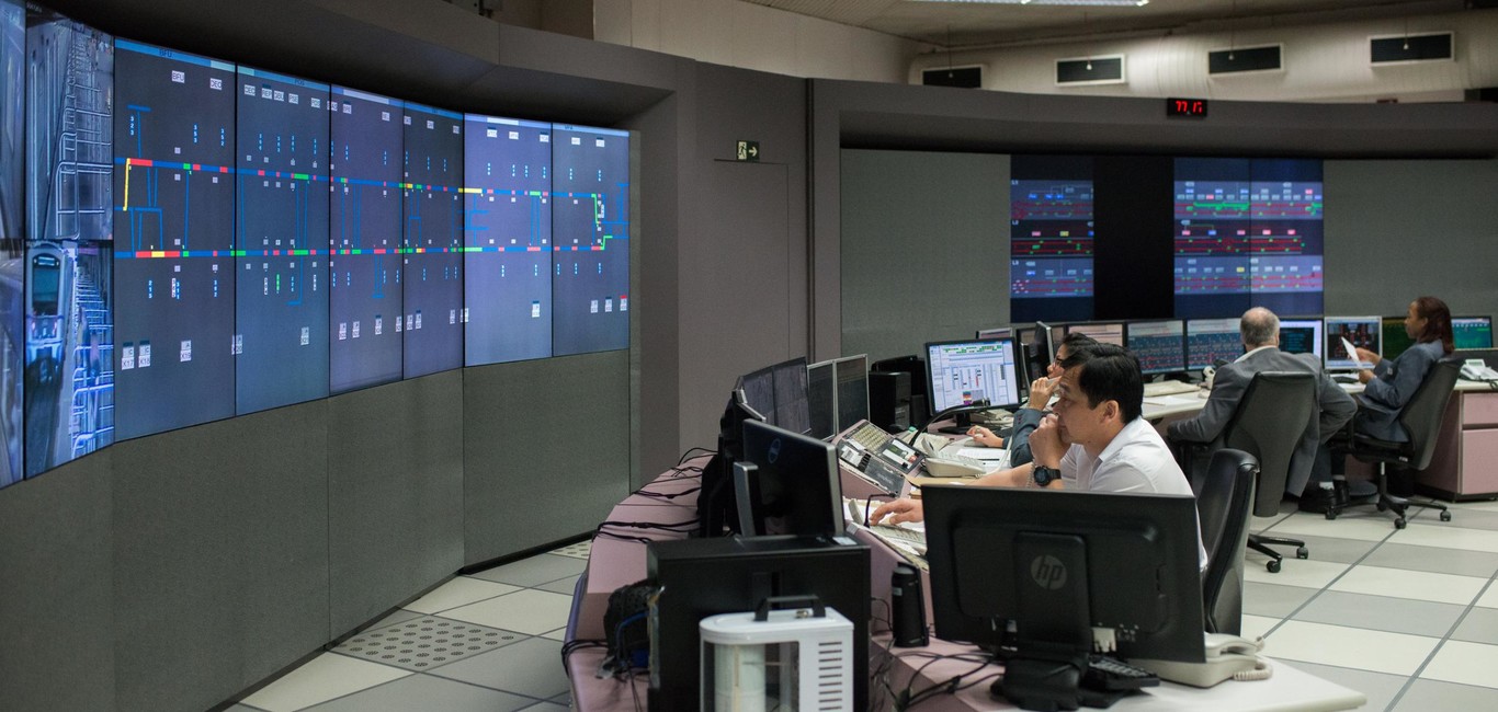 Operational Control Center of Sao Paulo metro, Brazil