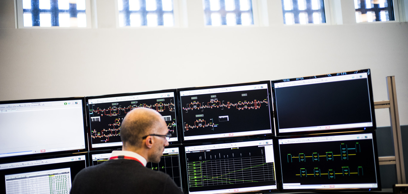 In the traffic control center, Copenhagen