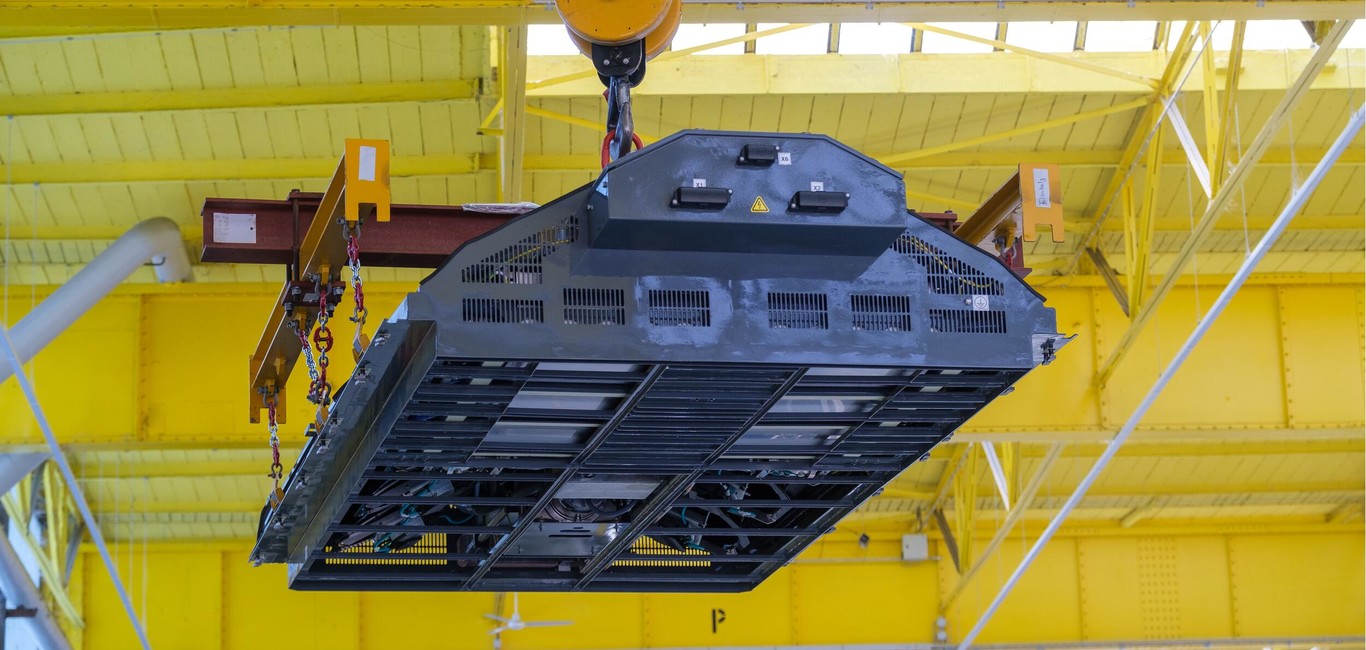 Copyright Alstom / Christoph Busse Fuel cell for Coradia iLint in depot, Germany