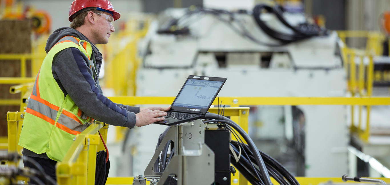 People testing with device at Alstom Ottawa Depot, Canada 