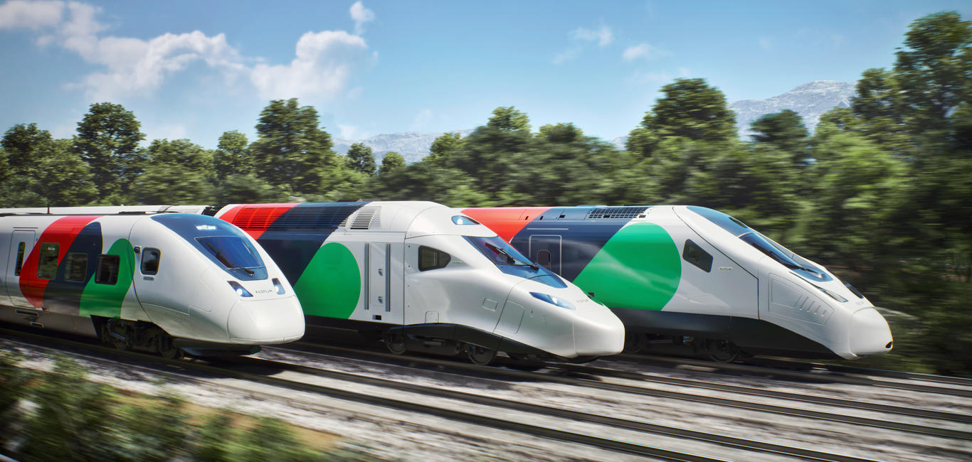 Avelia high-speed train range hero image