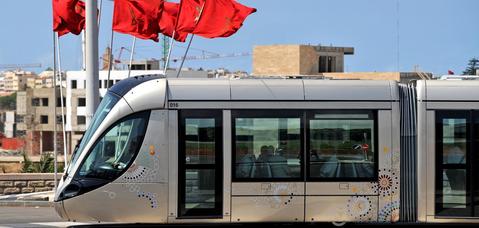 Profile view of the tramway Citadis in Rabat, Morocco.jpg