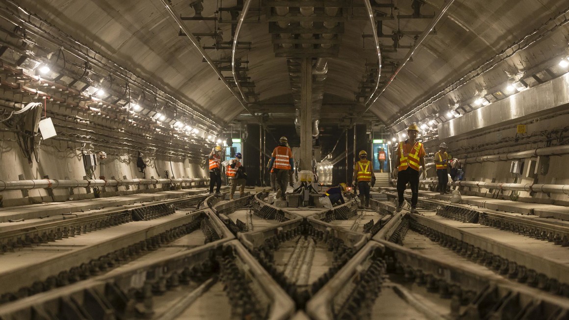 Alstom employees working on signalling at Ho Man Tin station, South Island, Hong Kong. | Copyright/Ownership: Alstom/Arnaud Février Alstom employees working on signalling at Ho Man Tin station, South Island, Hong Kong. | Copyright/Ownership: Alstom/Arnaud Février