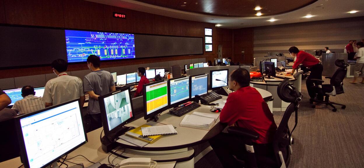 Centre de contrôle du métro de Singapour© Alstom / Picture Communication- H.Koh 