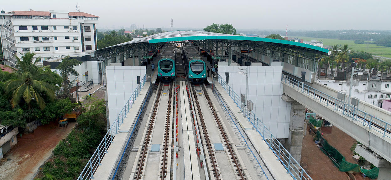 Third rail installed on Kochi Metro Bangalore