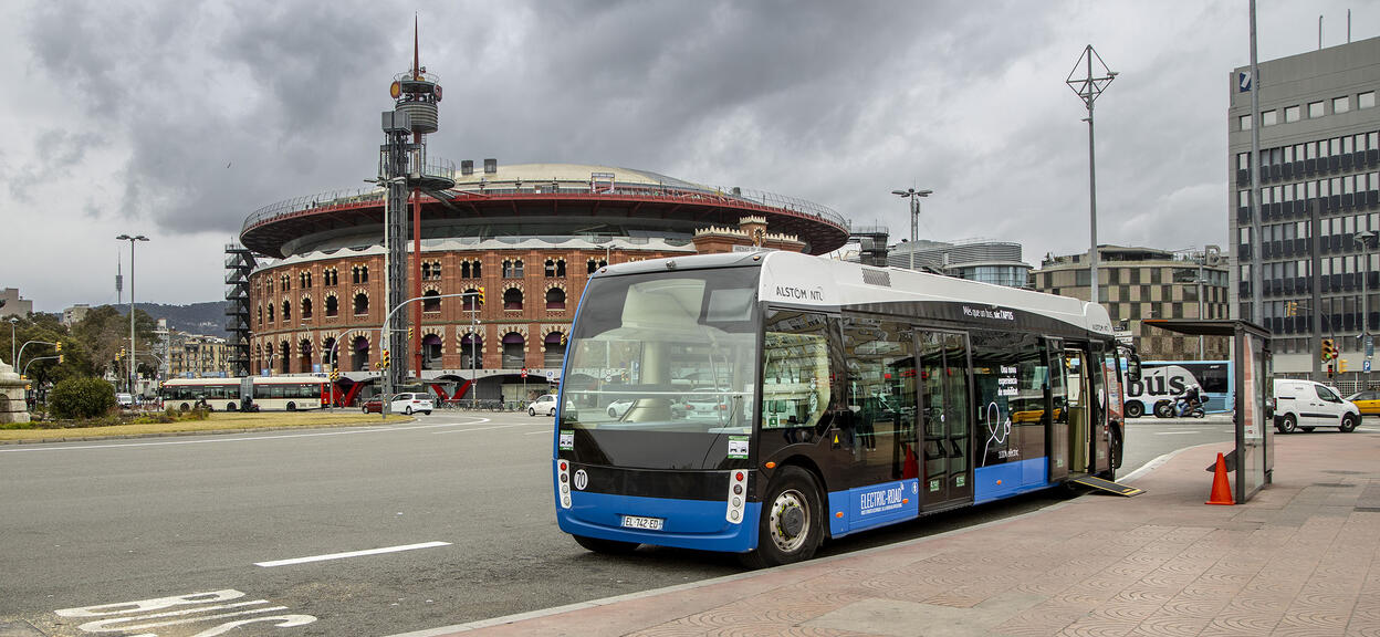 Alstom Aptis test run in Barcelona, Spain 1