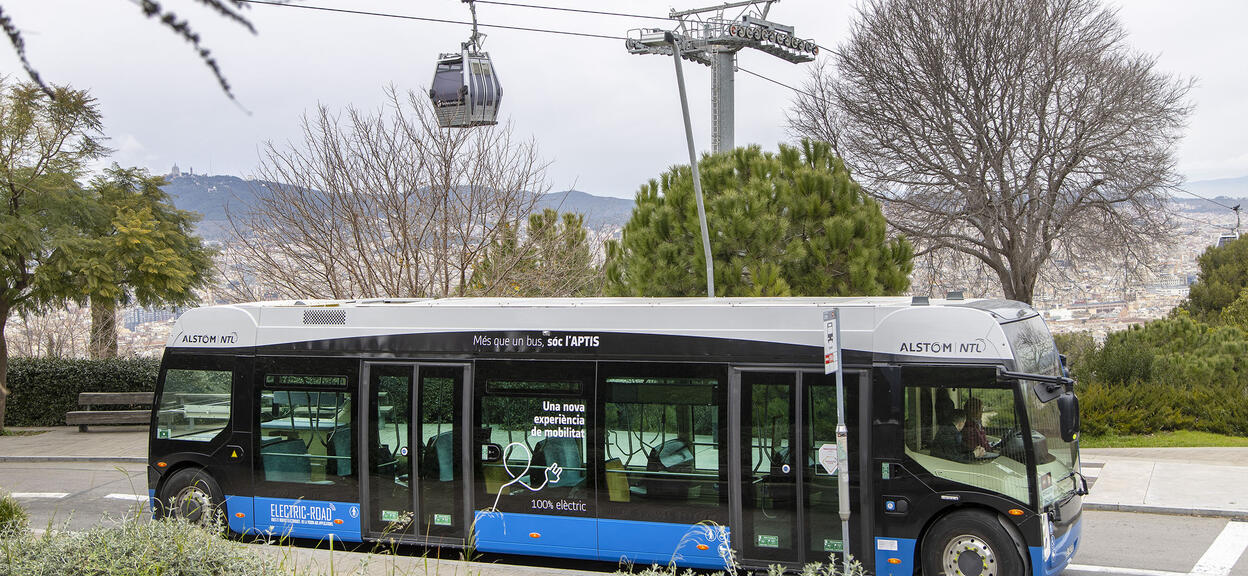 Alstom Aptis test run in Barcelona, Spain 16