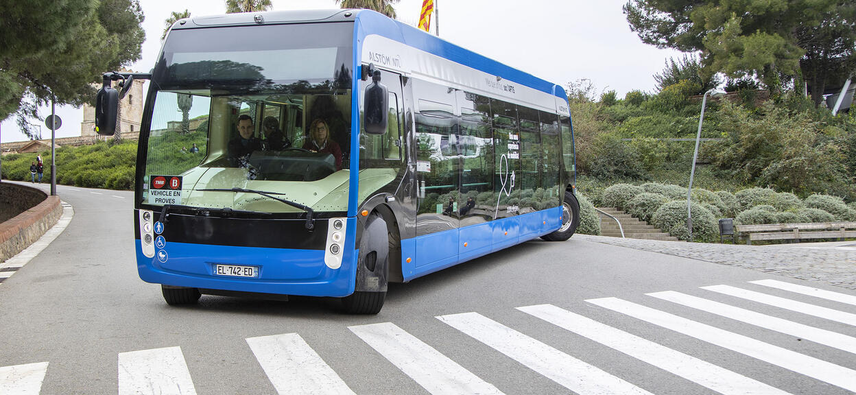 Alstom Aptis test run in Barcelona, Spain 19