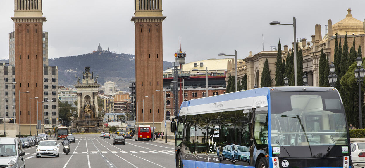 Alstom Aptis test run in Barcelona, Spain 24