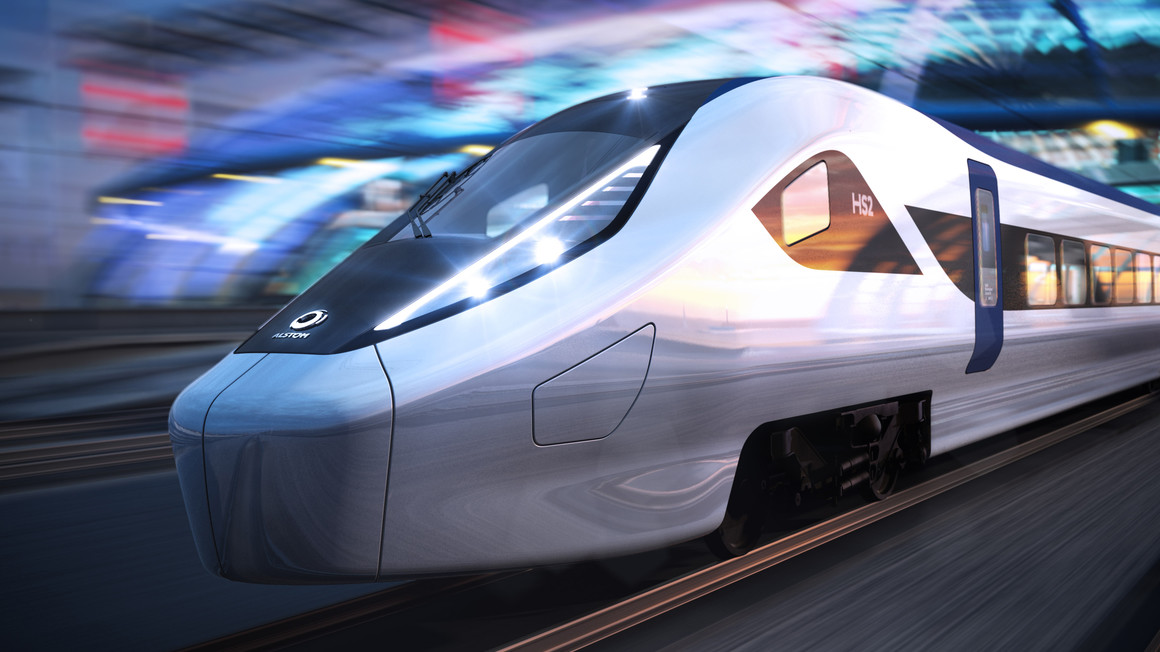 Alstom Avelia HS2 train design