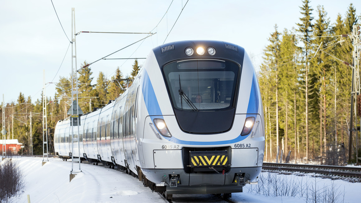 Copyright Alstom. Coradia Nordic X60B in Northern Sweden