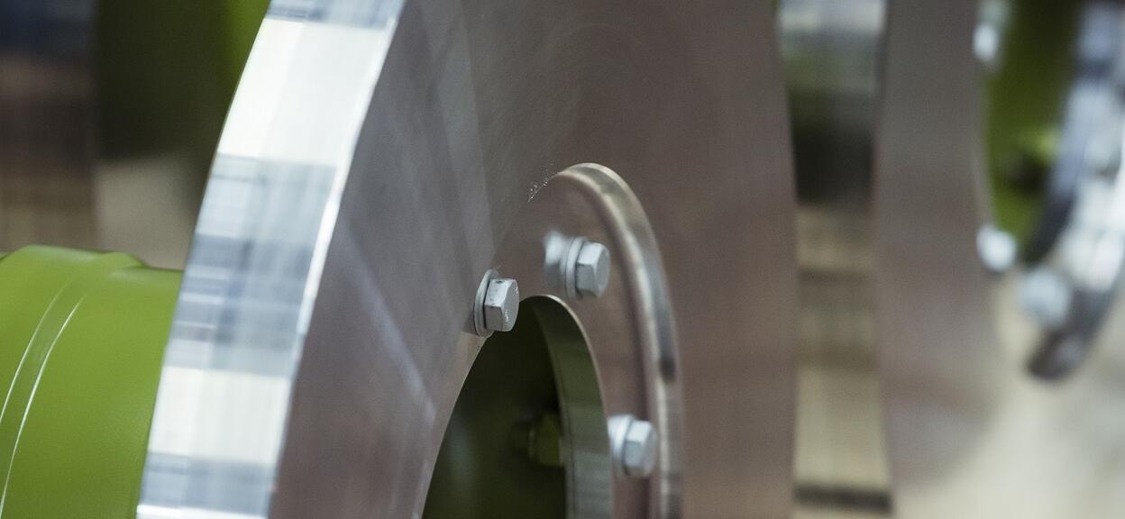 Disc assembly for the TGV