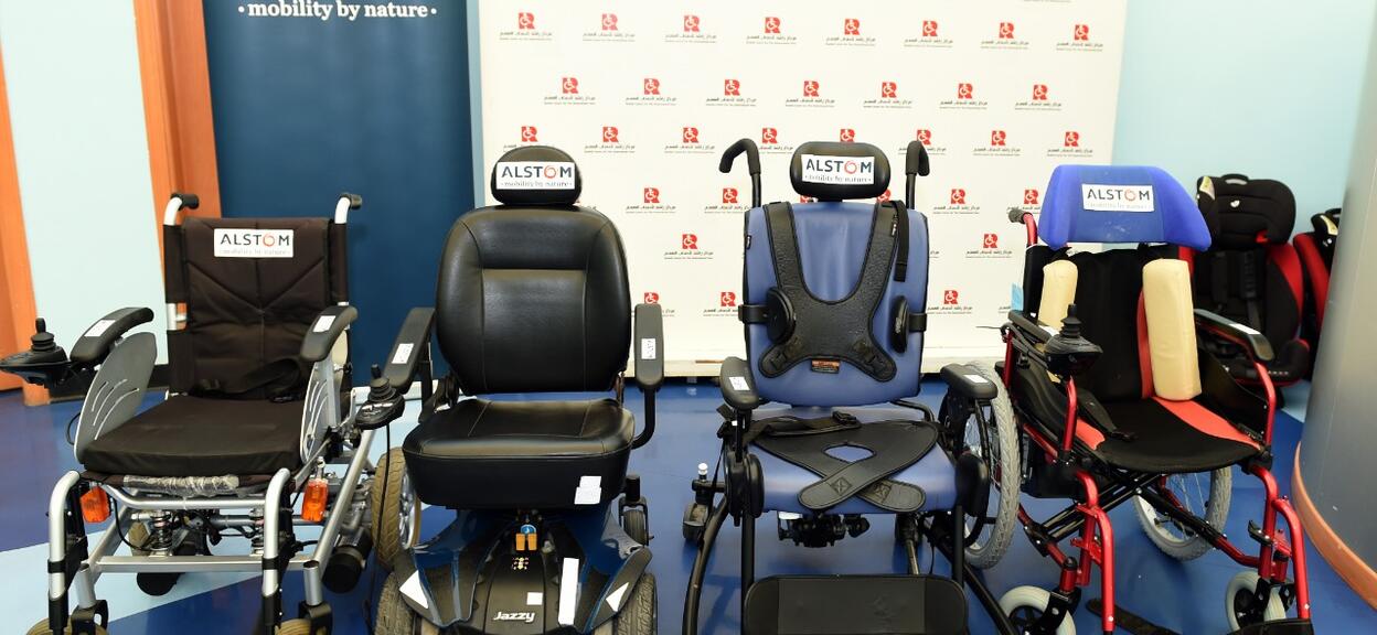 Rashid Centre wheelchair donation in UAE