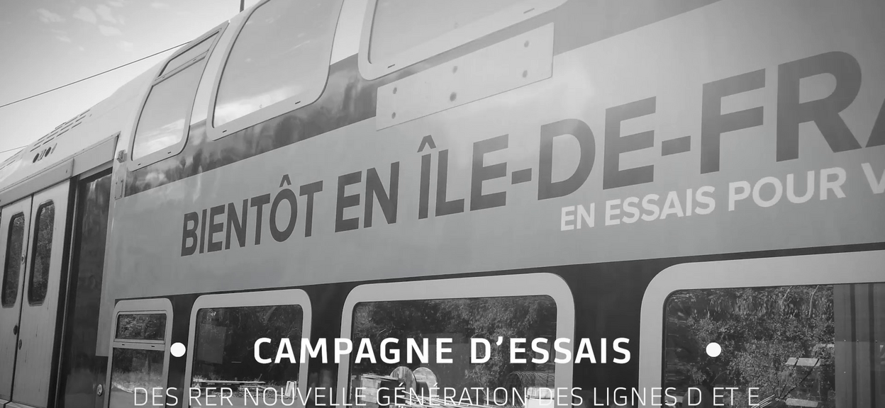 FR Video thumbnail RER NG Test Campaign for the New Generation of Suburban trains of Région Ile-de-France, Lines D&E