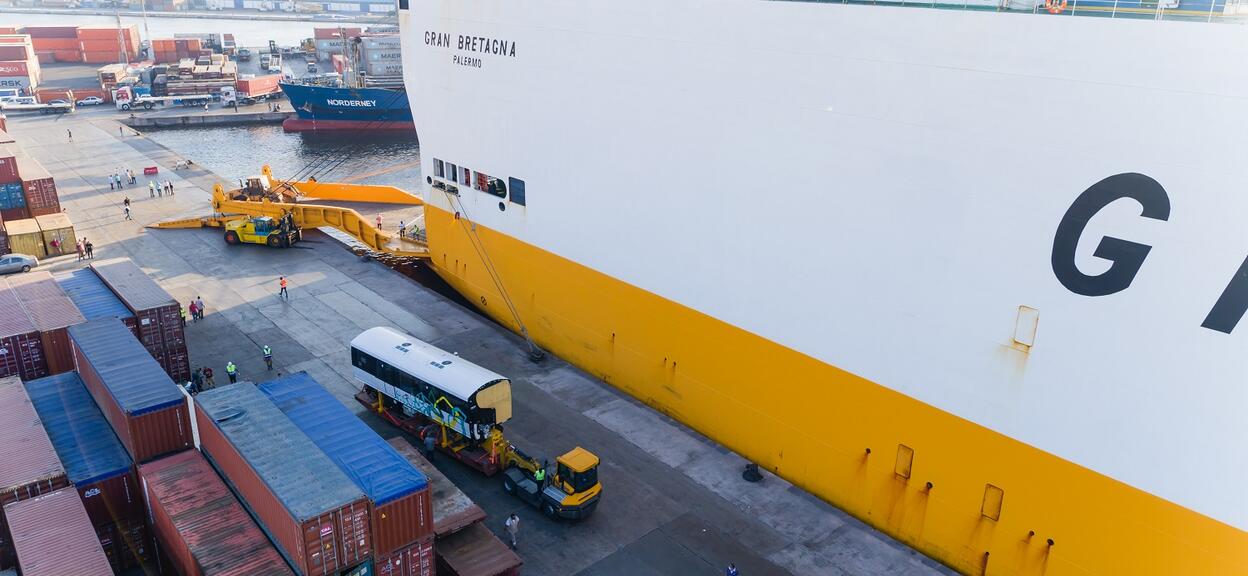 Cairo_Monorail_First_Train_Arrival_Alexandria_Port