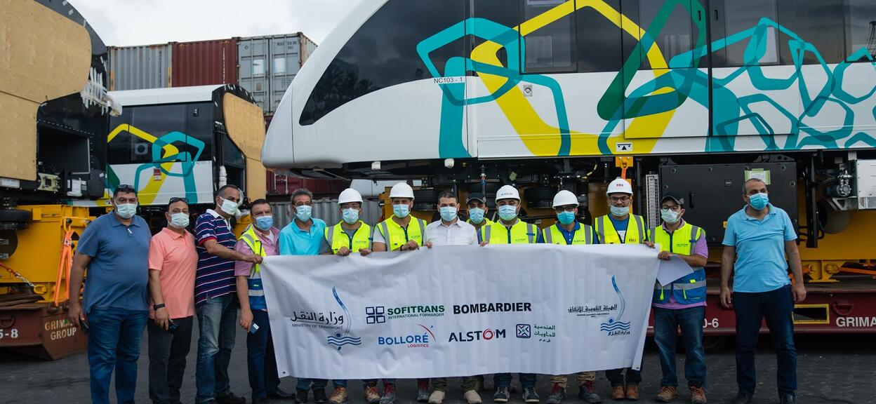 Team_Celebrating_Cairo_Monorail_Offloading_Process