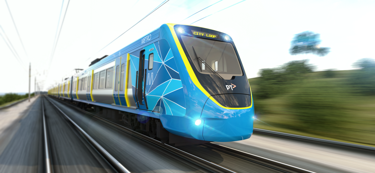 Melbourne XMU Train Exterior design