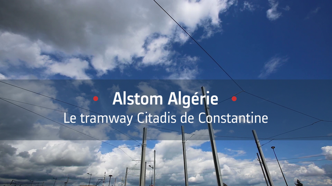 Le tramway Citadis de Constantine, Algérie