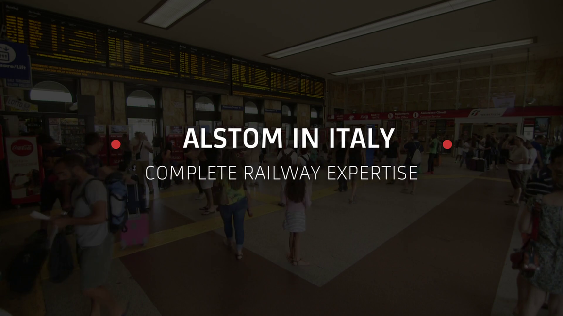 Video snapshot Alstom in Italy