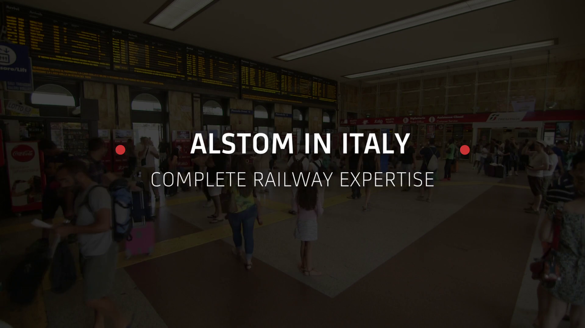 Copyright Alstom Video snapshot Alstom in Italy