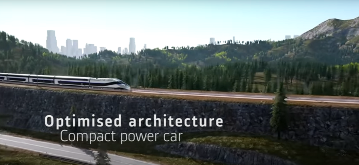 Avelia Horizon very high-speed trains consist of two innovative and compact power cars and articulated double-deck passenger cars.