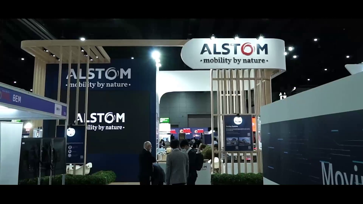 Alstom booth at APAC Rail 2022