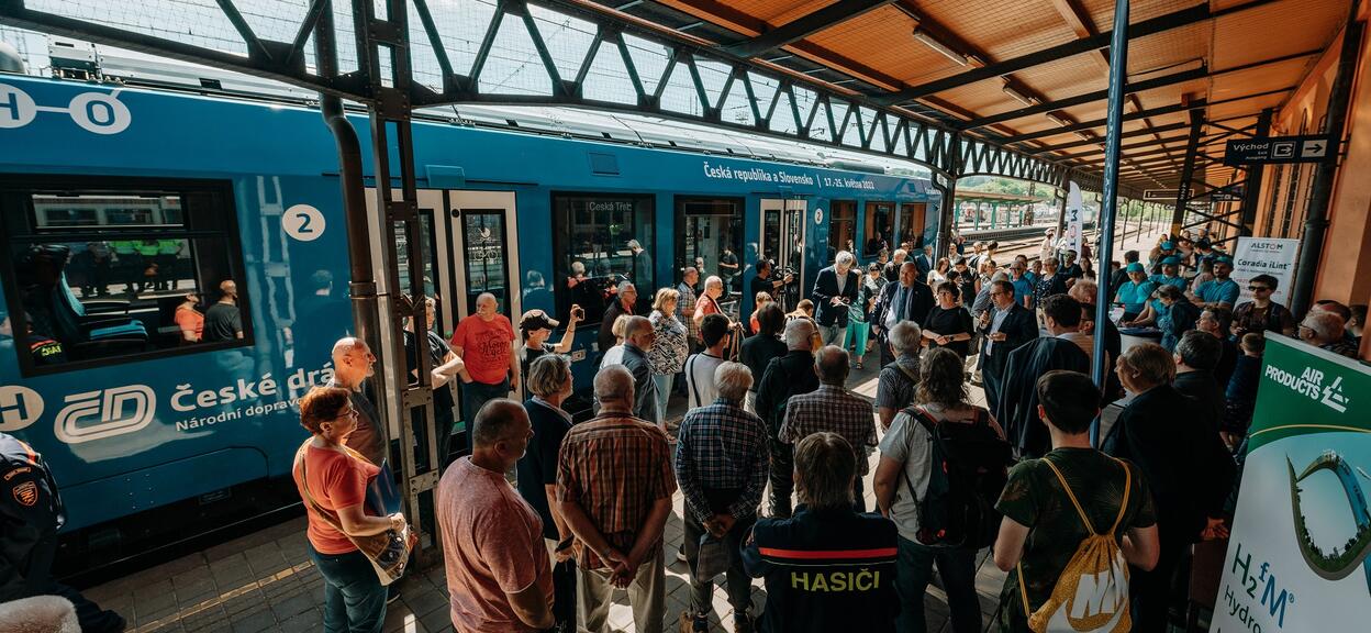 Alstom hydrogen railshow in Česká Třebová event May 18, 2022