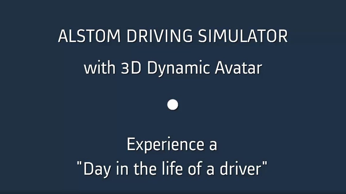 Alstom driving simulator with 3D Dynamic Avatar