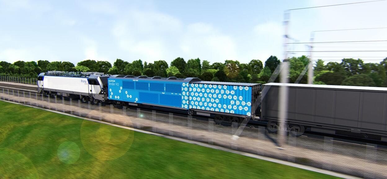 Wagon générateur Hydrogène Nestlé Waters Alstom