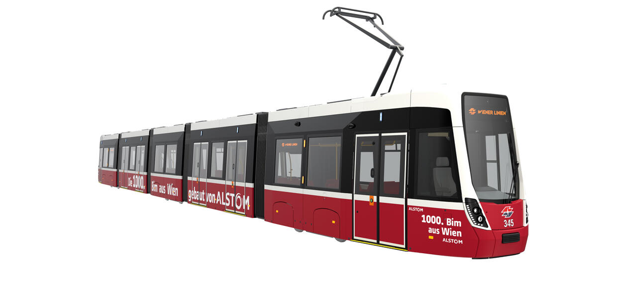 Alstom Flexity tramway for Vienna