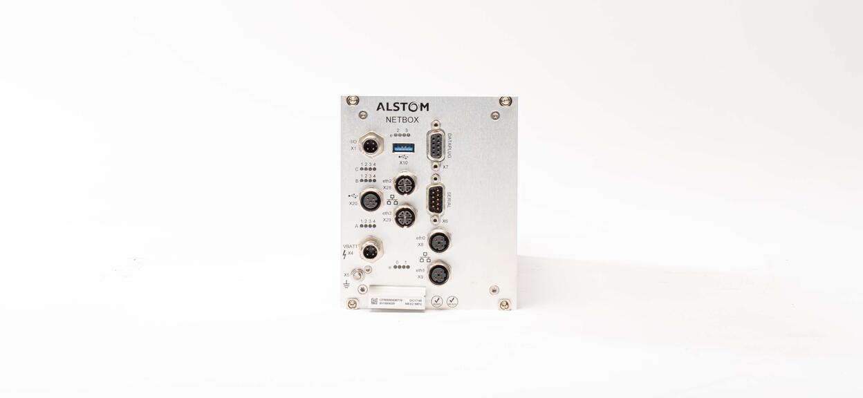 Components for train control and information netbox