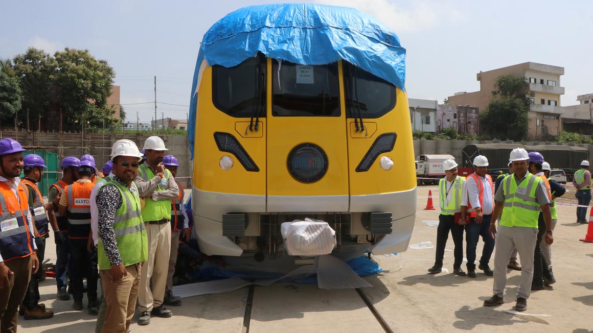 Copyright: ALSTOM Alstom India delivers 1st trainset for Bhopla Indore Metro Project