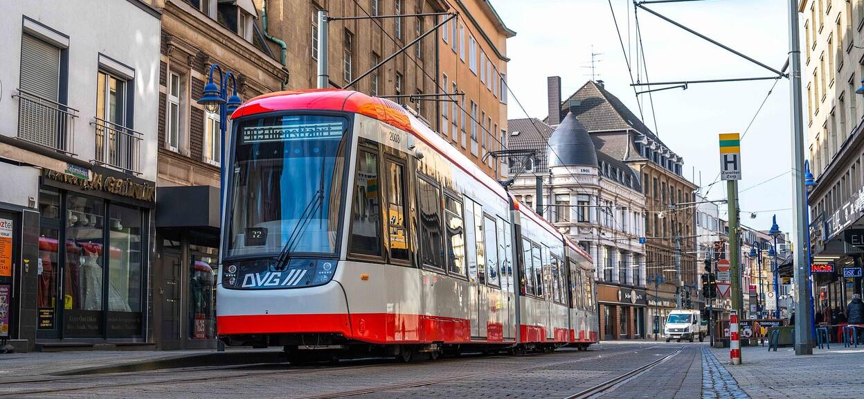 Citadis Classic tram in service in Duisburg since 2023 