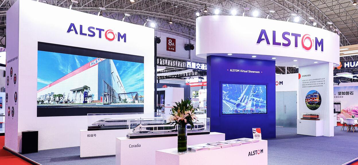 Modern Railways 2023 Alstom booth