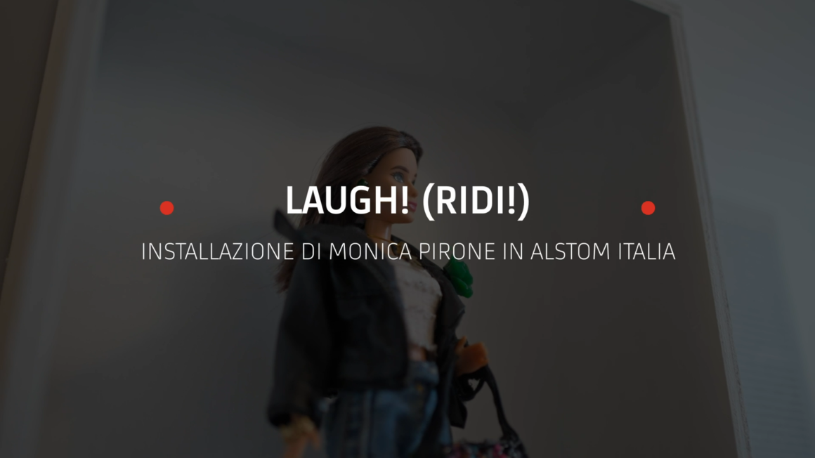 Copyright: ALSTOM Barbie with title: LAUGH! (RIDI!)