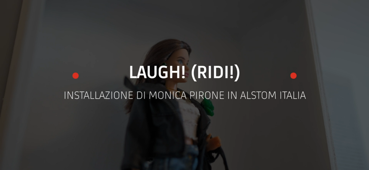 Barbie with title: LAUGH! (RIDI!) 