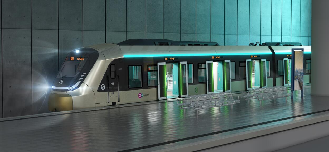 Design view of the S-Bahn for Cologne exterior