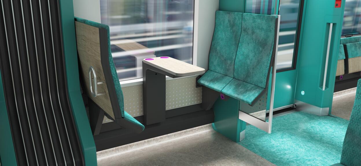 Design view of the S-Bahn for Cologne interior