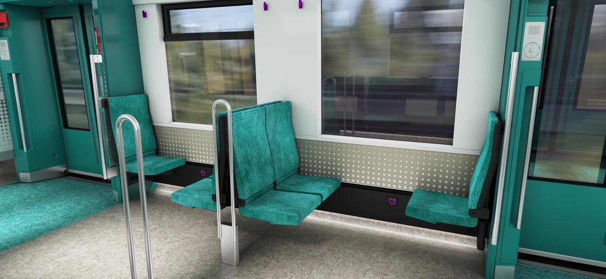 Design view of the S-Bahn for Cologne interior