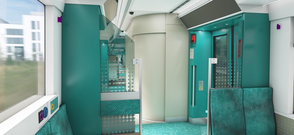 Design view of the S-Bahn for Cologne interior