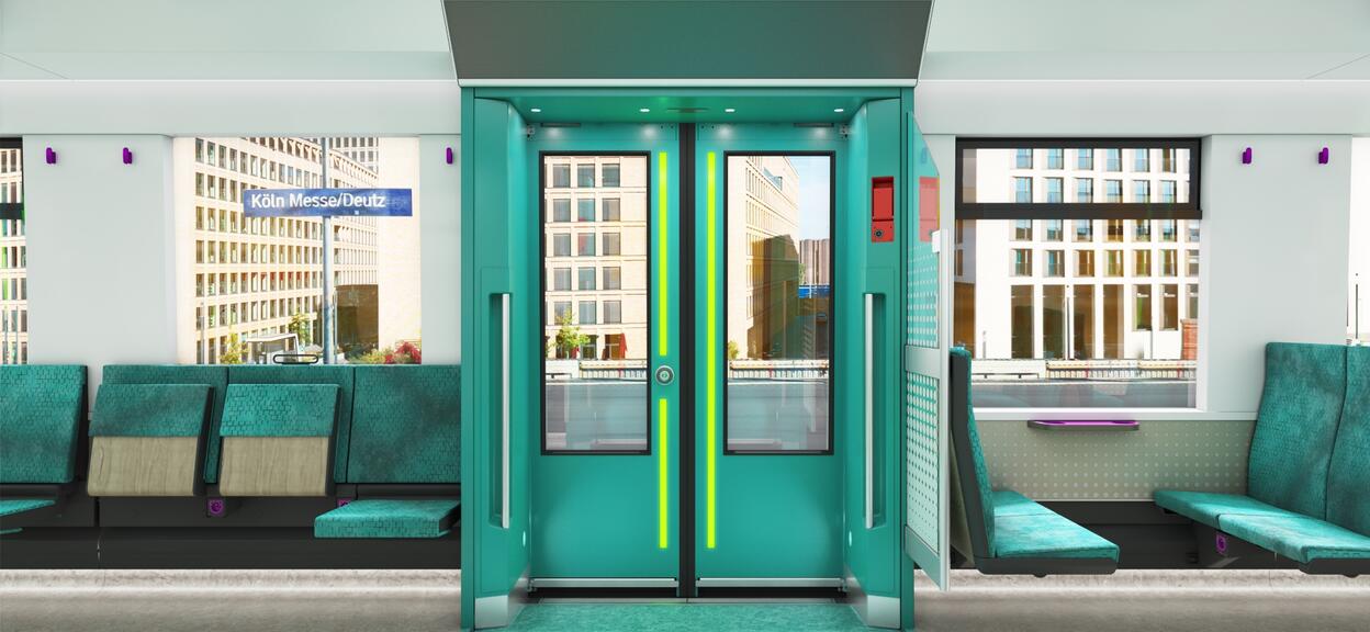 Design view of the S-Bahn for Cologne interior
