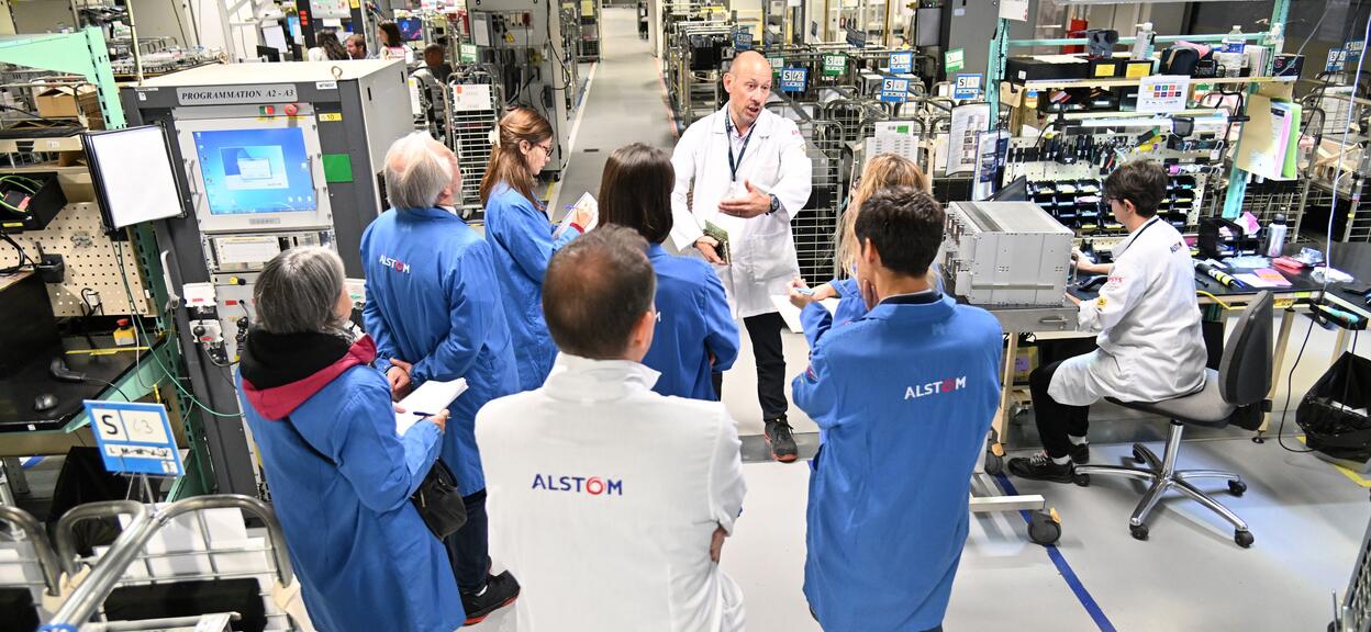 Visite de la production Alstom Villeurbanne