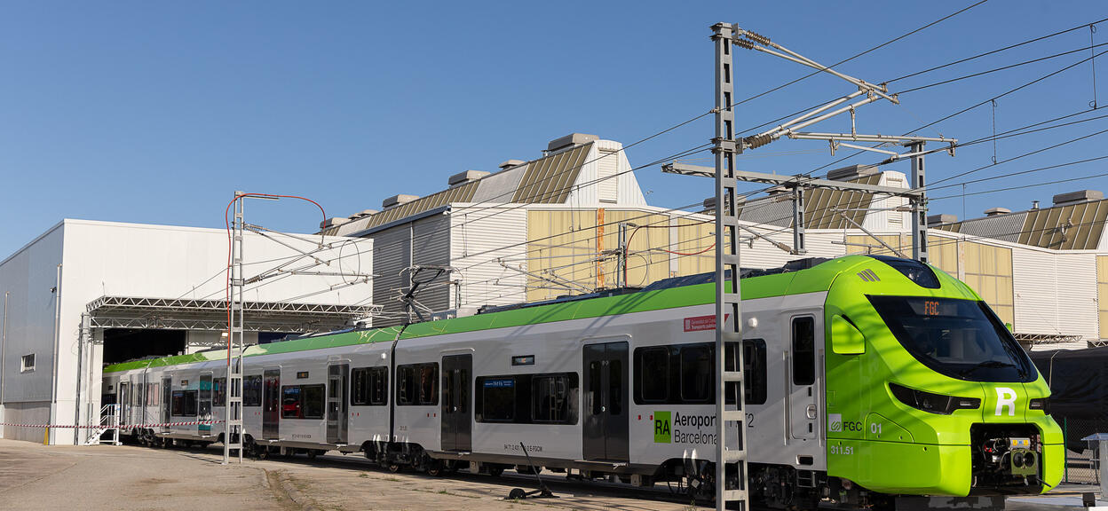 First trains Catalonia FCG Exterior view