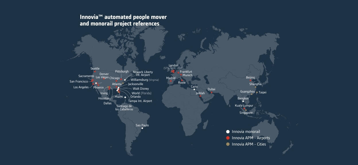 Map Innovia APM monorail