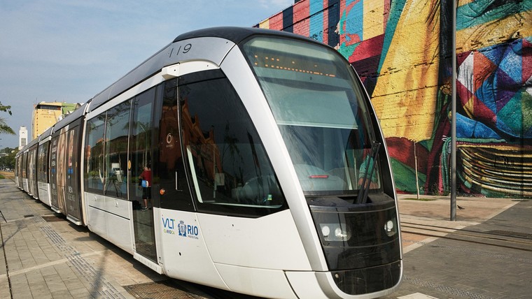 Tramway de Rio Porto Maravilha, Brésil